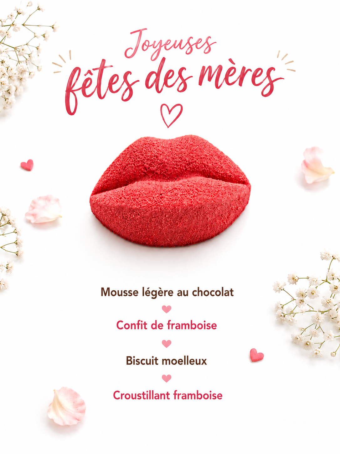 Entremet fêtes des mères 2026, julien herman, pâtisserie au Mans
