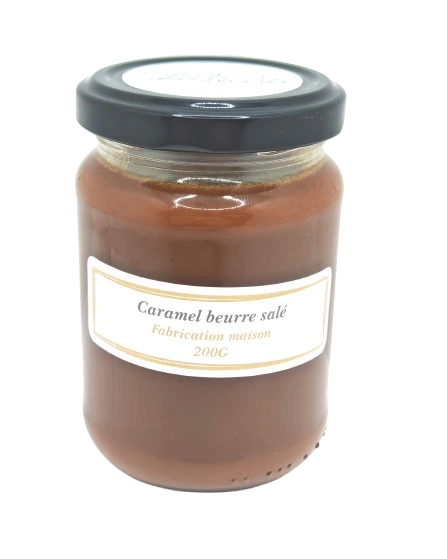 Pot de caramel beurre salé à la vanille de Madagascar et fleur de sel